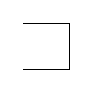 Hilbert curve of order 1